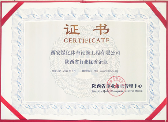 陜西省行業(yè)優(yōu)秀企業(yè)
